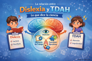 La dislexia y el Trastorno por Déficit de Atención e Hiperactividad (TDAH) son dos de las condiciones del neurodesarrollo más frecuentes en la infancia